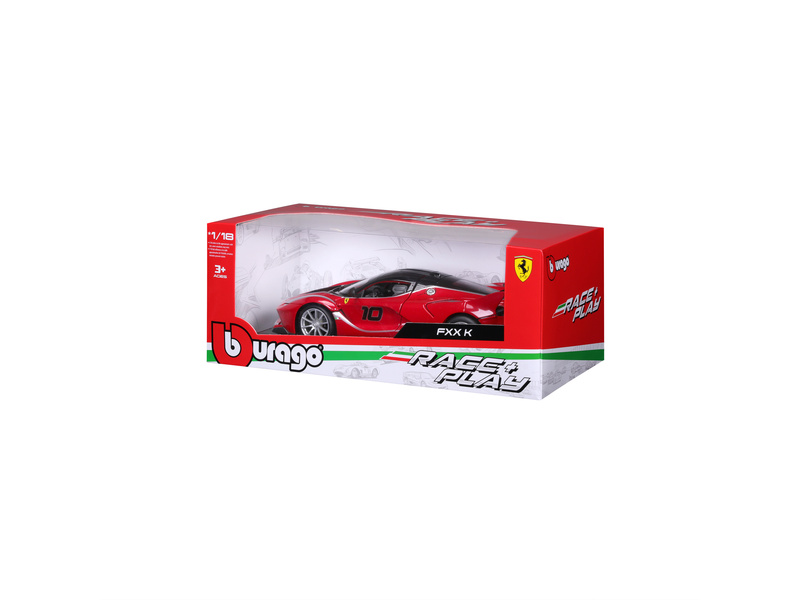 Bburago Ferrari FXX K 1:18 červená metalíza