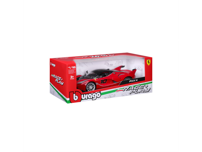 Bburago Ferrari FXX K 1:18 červená metalíza