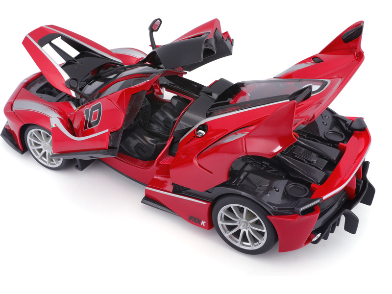Bburago Ferrari FXX K 1:18 červená metalíza