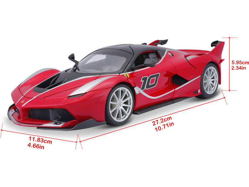 Bburago Ferrari FXX K 1:18 červená metalíza