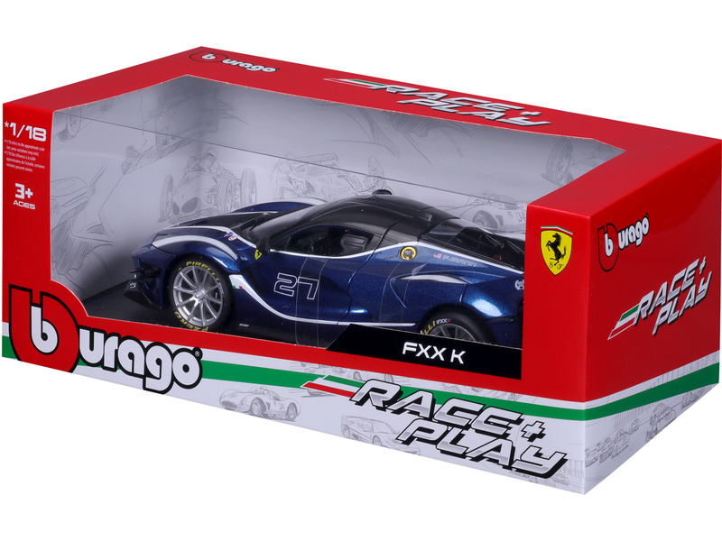 Bburago Ferrari FXX-K EVO 1:18 #27 modrá