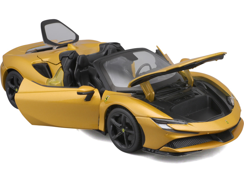 Bburago Ferrari SF90 Spider 1:18 zlatá metalíza