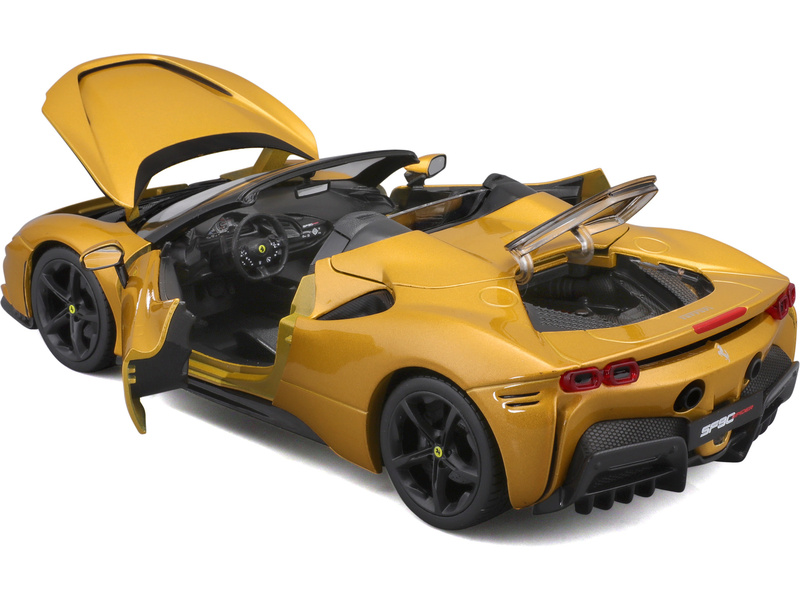 Bburago Ferrari SF90 Spider 1:18 zlatá metalíza