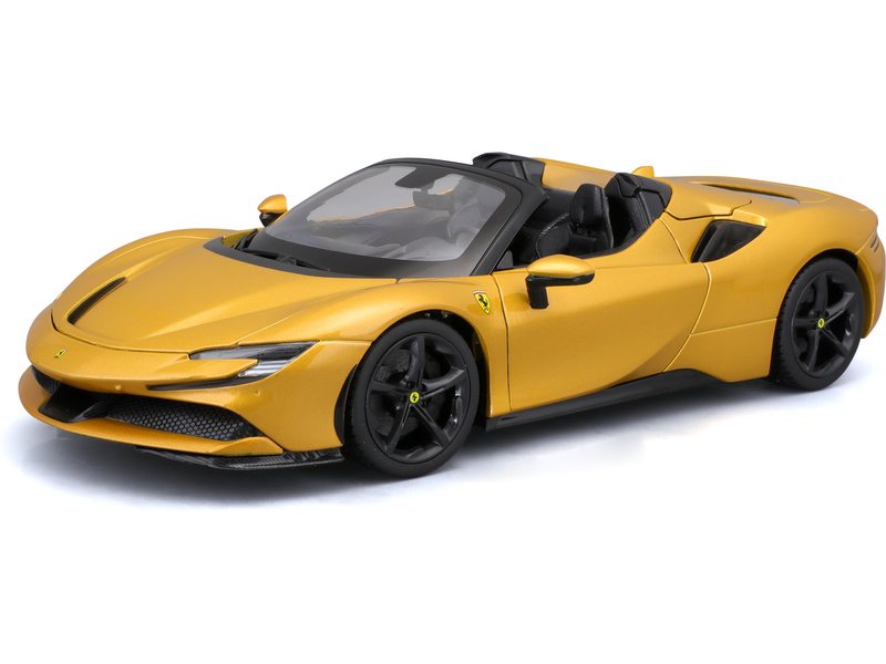 Bburago Ferrari SF90 Spider 1:18 zlatá metalíza