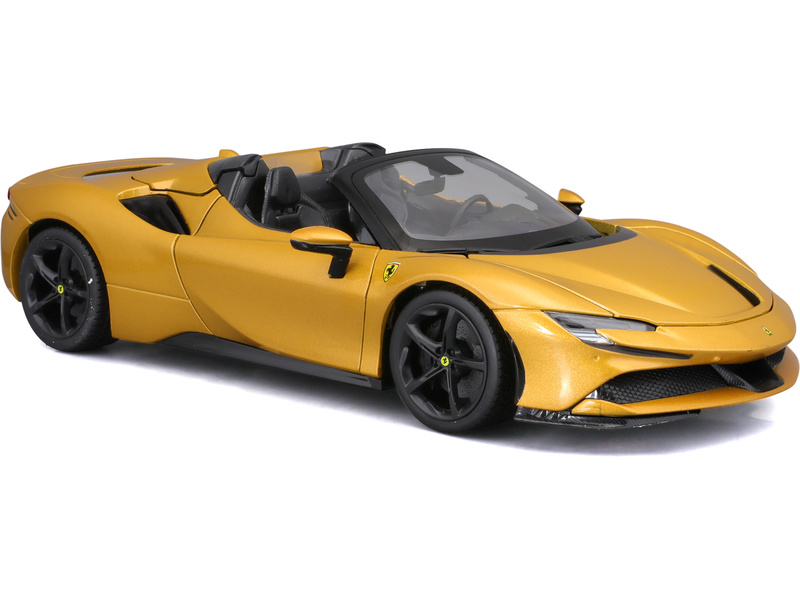 Bburago Ferrari SF90 Spider 1:18 zlatá metalíza