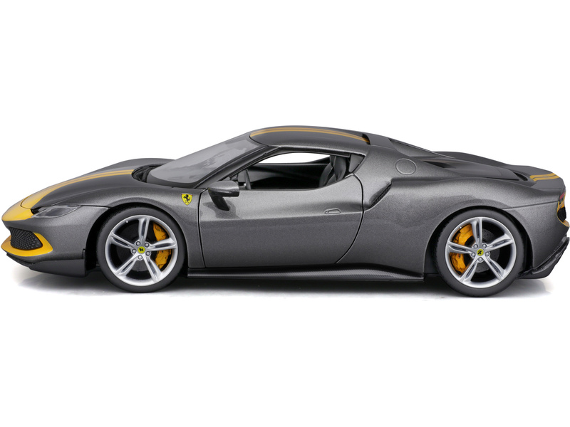 Bburago Ferrari 296 GTB Assetto Fiorano 1:18 stříbrná metalická