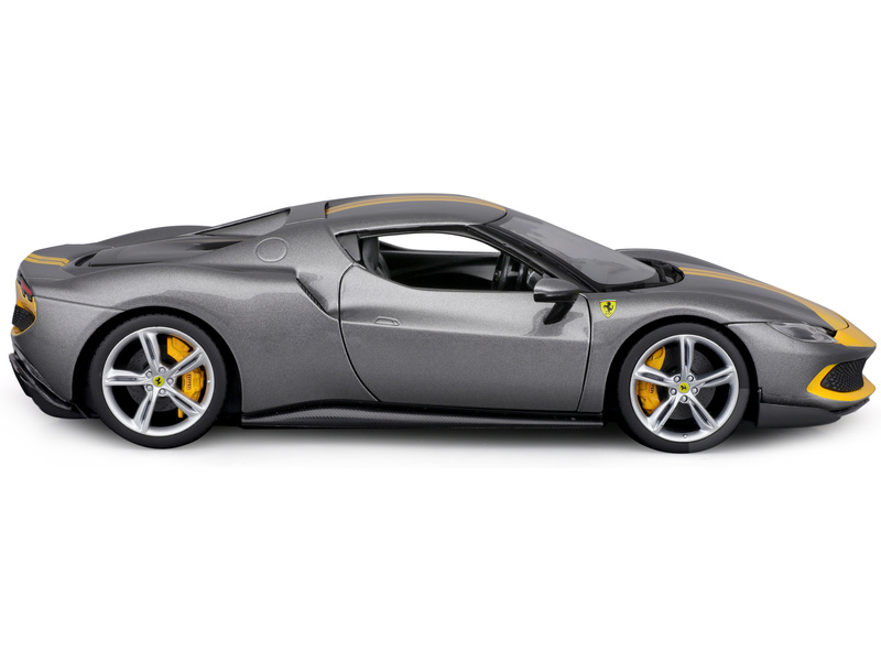 Bburago Ferrari 296 GTB Assetto Fiorano 1:18 stříbrná metalická