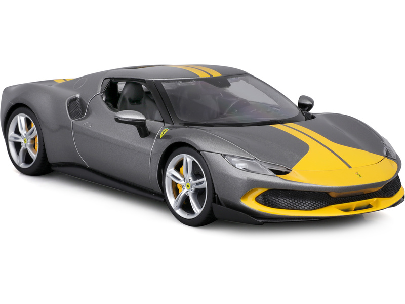 Bburago Ferrari 296 GTB Assetto Fiorano 1:18 stříbrná metalická