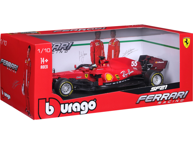 Bburago Ferrari SF21 1:18 #55 Carlos Sainz