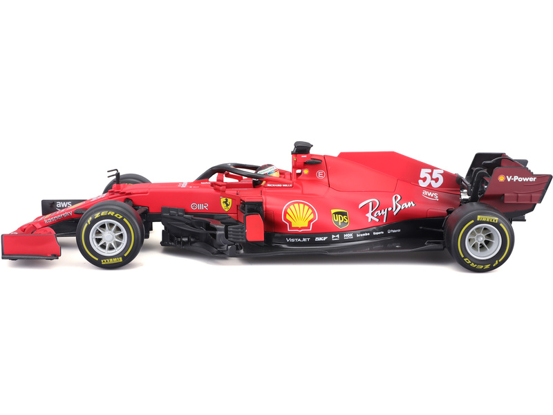 Bburago Ferrari SF21 1:18 #55 Carlos Sainz