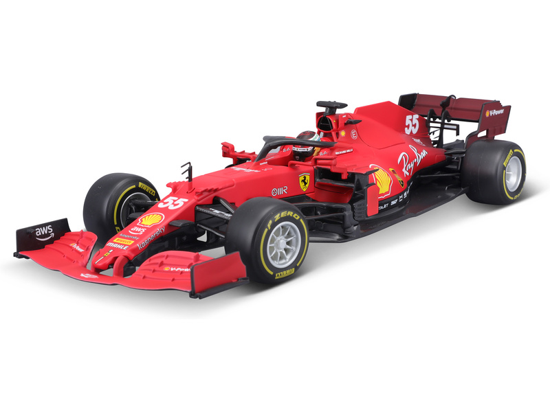 Bburago Ferrari SF21 1:18 #55 Carlos Sainz