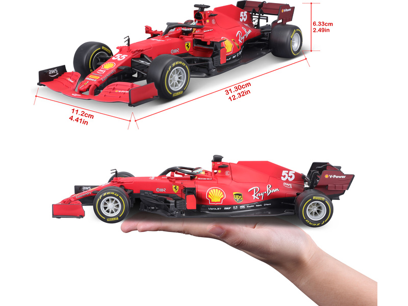 Bburago Ferrari SF21 1:18 #55 Carlos Sainz
