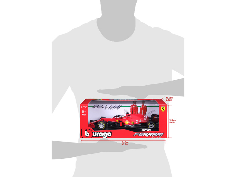Bburago Ferrari SF21 1:18 #55 Carlos Sainz