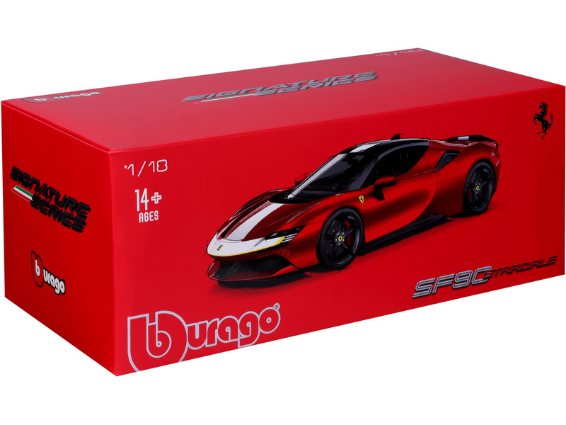 Bburago Signature Ferrari SF90 Stradale Assetto Fiorano 1:18 červená