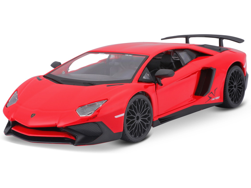 Bburago Lamborghini Aventador LP 750-4 SV 1:24 červená