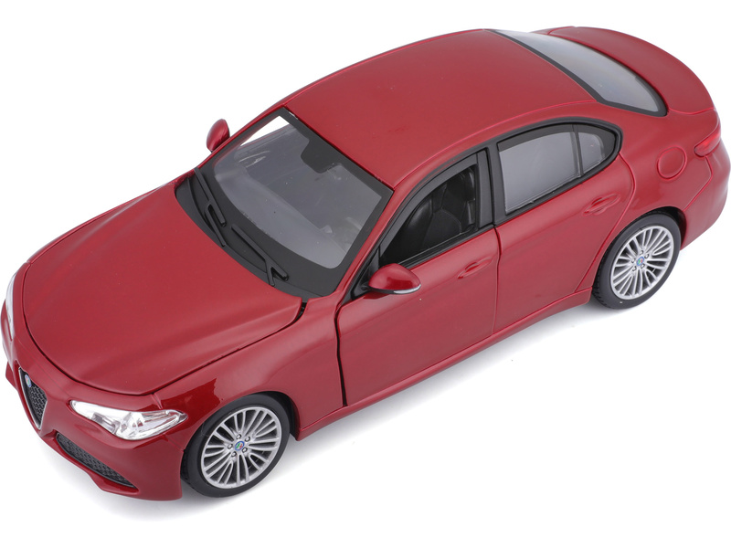 Bburago Alfa Romeo Giulia 2016 1:24 červená metalíza