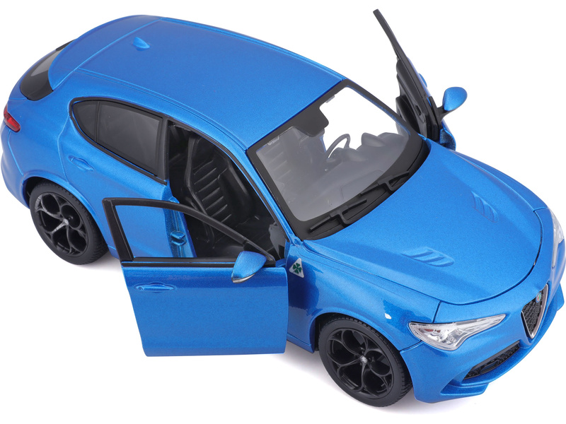 Bburago Alfa Romeo Stelvio 1:24 modrá metalíza