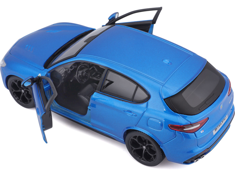 Bburago Alfa Romeo Stelvio 1:24 modrá metalíza