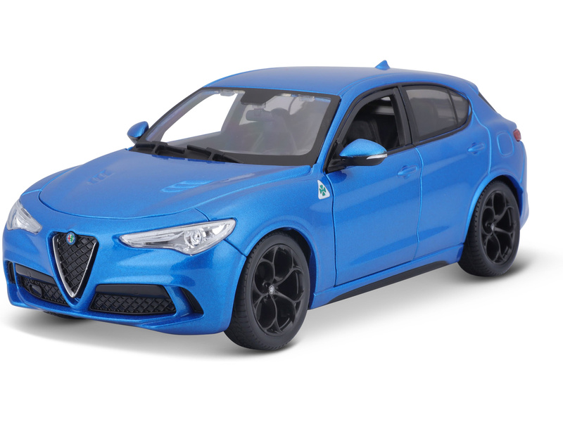 Bburago Alfa Romeo Stelvio 1:24 modrá metalíza