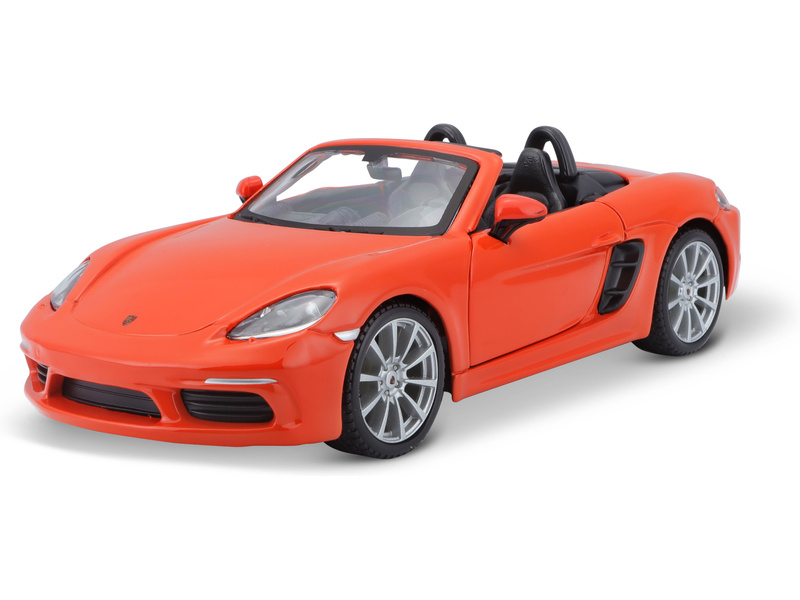 Bburago Porsche 718 Boxster 1:24 oranžová