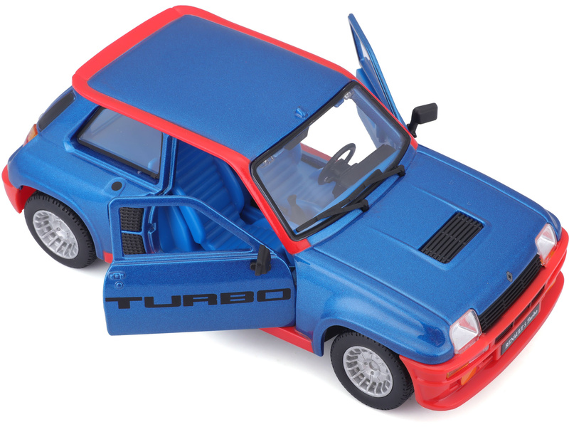 Bburago Renault 5 Turbo 1:24 modrá metalíza