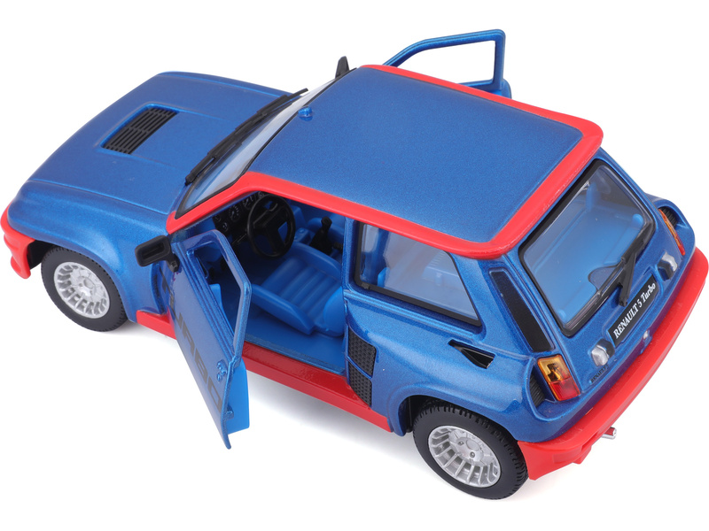 Bburago Renault 5 Turbo 1:24 modrá metalíza