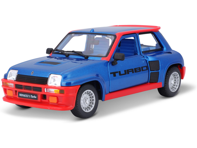 Bburago Renault 5 Turbo 1:24 modrá metalíza