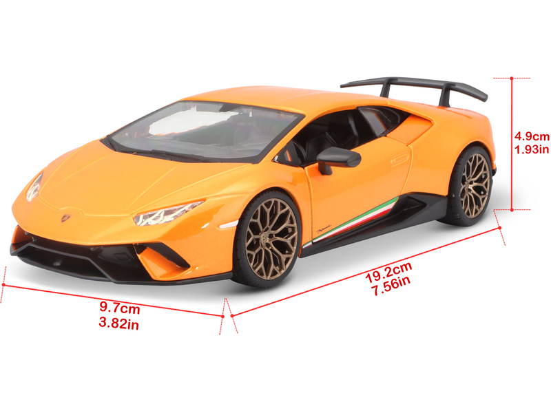 Bburago Lamborghini Huracan Performante 1:24 oranžová metalíza