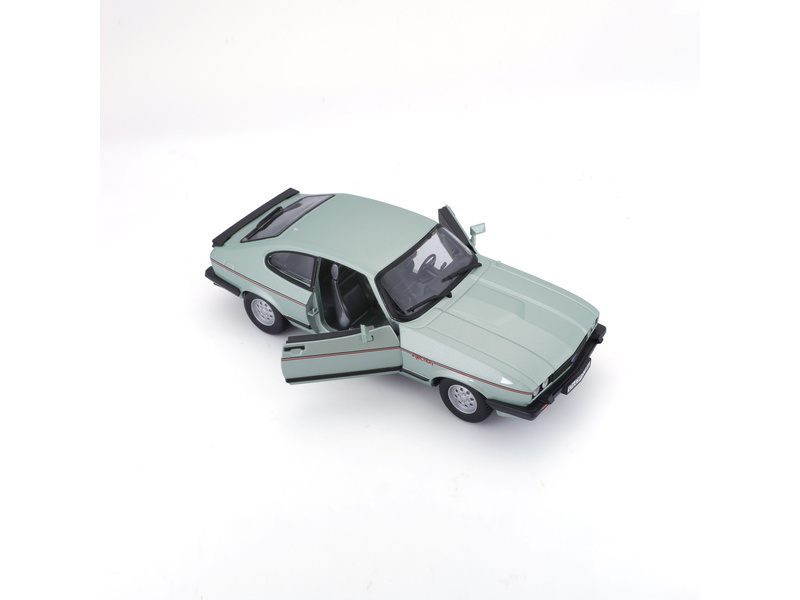 Bburago Plus Ford Capri 1982 1:24 světle zelená metalíza