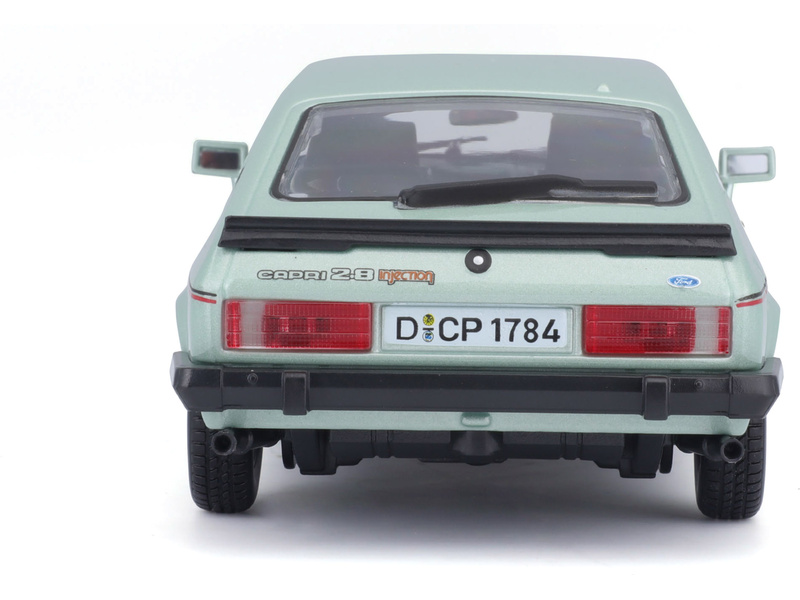 Bburago Plus Ford Capri 1982 1:24 světle zelená metalíza