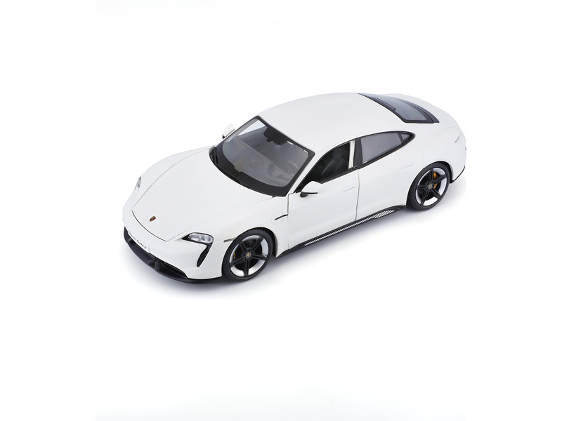 Bburago Porsche Taycan Turbo S 2019 Carrara 1:24 bílá