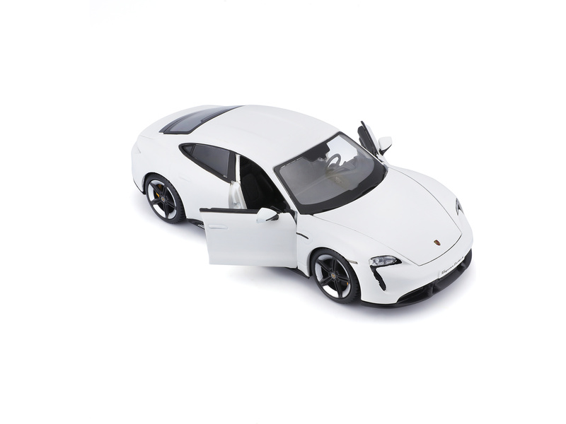 Bburago Porsche Taycan Turbo S 2019 Carrara 1:24 bílá