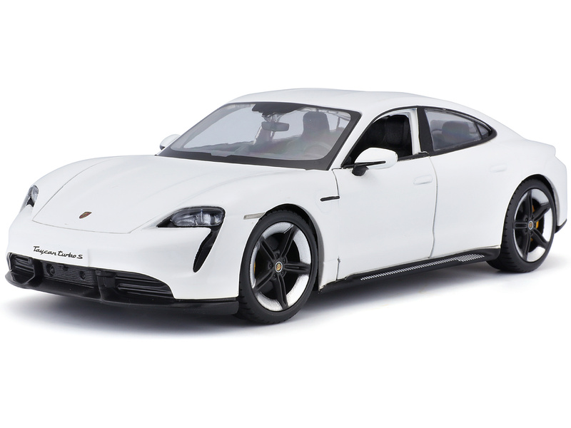 Bburago Porsche Taycan Turbo S 2019 Carrara 1:24 bílá