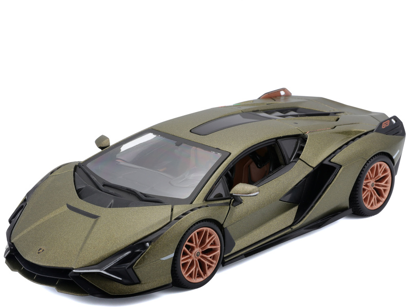 Bburago Lamborghini Sian FKP37 1:24 zelená metalíza