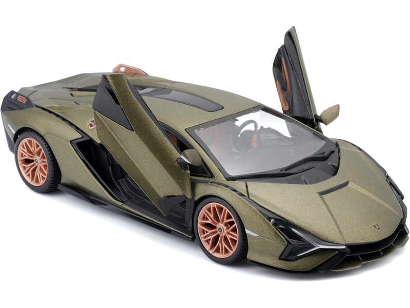 Bburago Lamborghini Sian FKP37 1:24 zelená metalíza