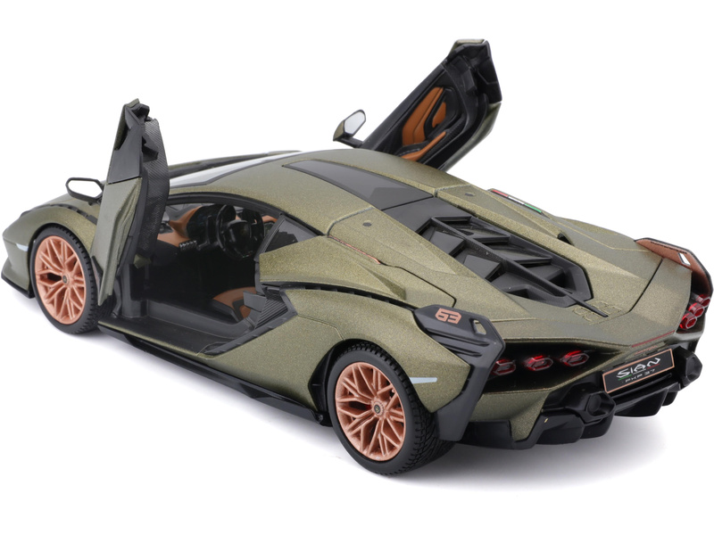 Bburago Lamborghini Sian FKP37 1:24 zelená metalíza