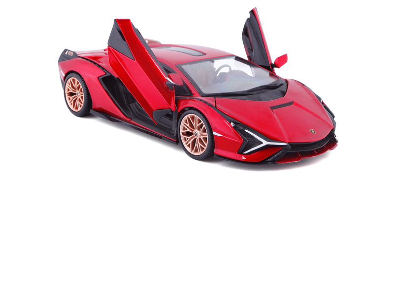 Bburago Lamborghini Sian FKP37 1:24 červená metalíza