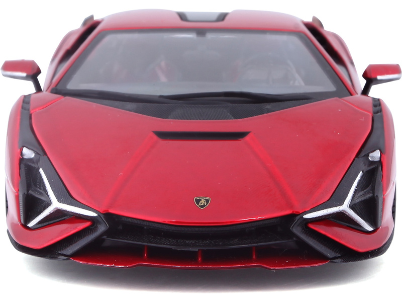 Bburago Lamborghini Sian FKP37 1:24 červená metalíza