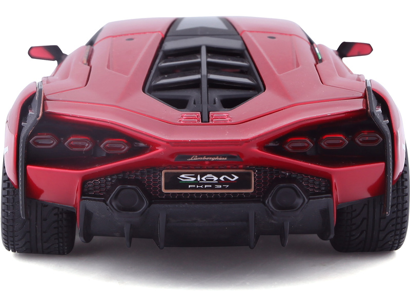 Bburago Lamborghini Sian FKP37 1:24 červená metalíza