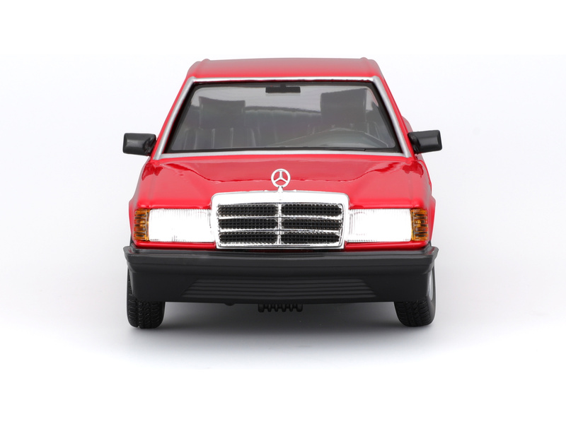 Bburago Mercedes-Benz 190E 1987 1:24 červená