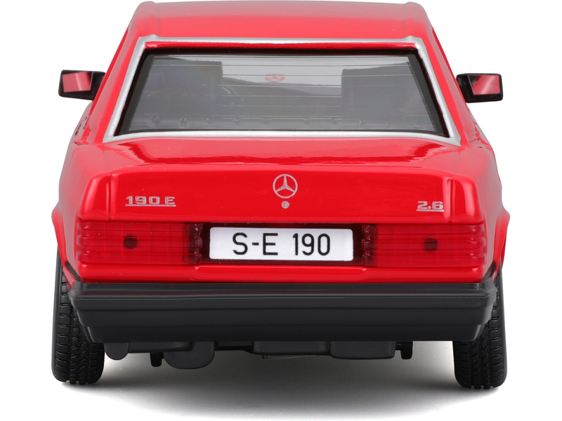 Bburago Mercedes-Benz 190E 1987 1:24 červená