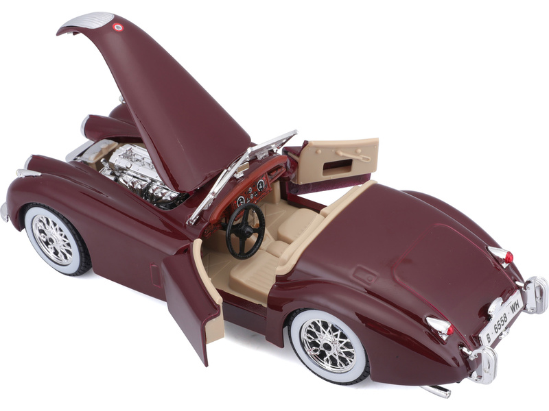 Bburago Jaguar XK 120 Roadster 1951 1:24 červená