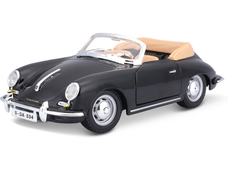 Bburago Porsche 356B Cabriolet 1961 1:24 černá