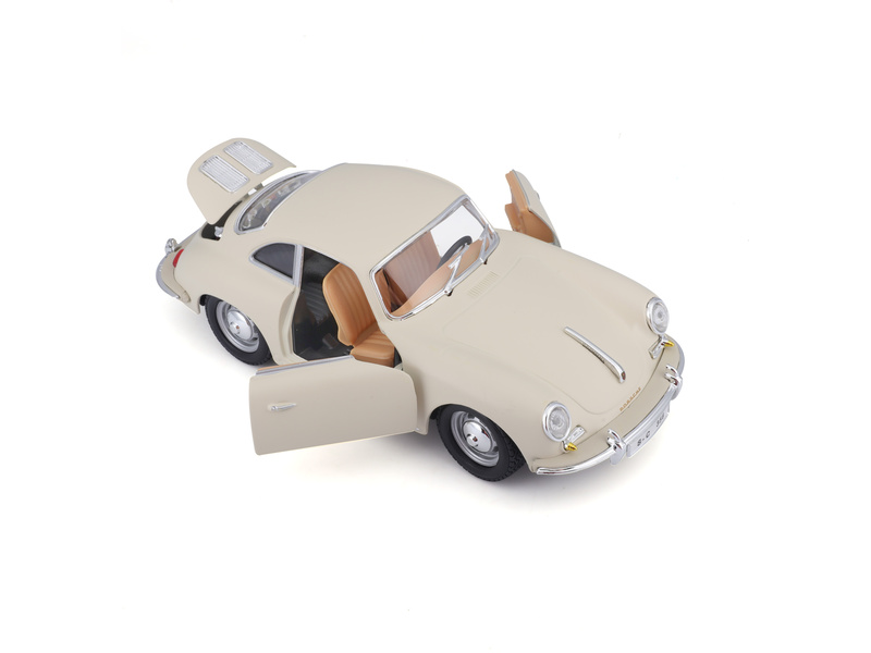 Bburago Porsche 356B Coupe 1961 1:24 krémová