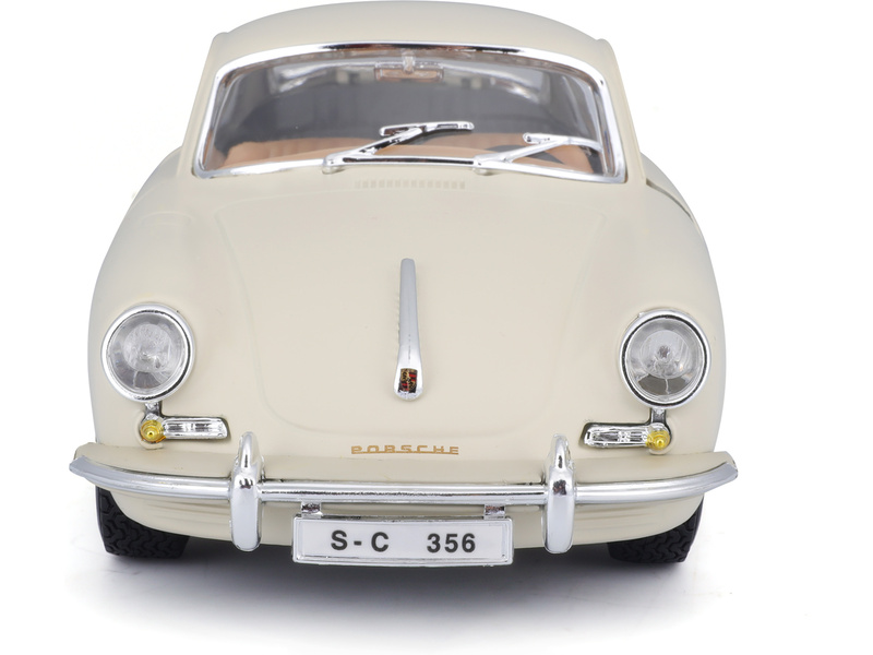 Bburago Porsche 356B Coupe 1961 1:24 krémová