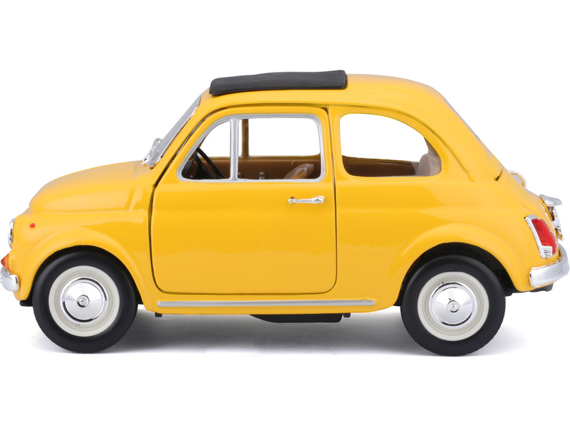 Bburago Fiat 500F 1965 1:24 žlutá