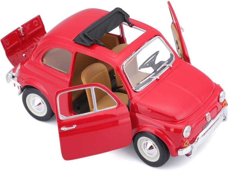 Bburago Fiat 500L 1968 1:24 červená