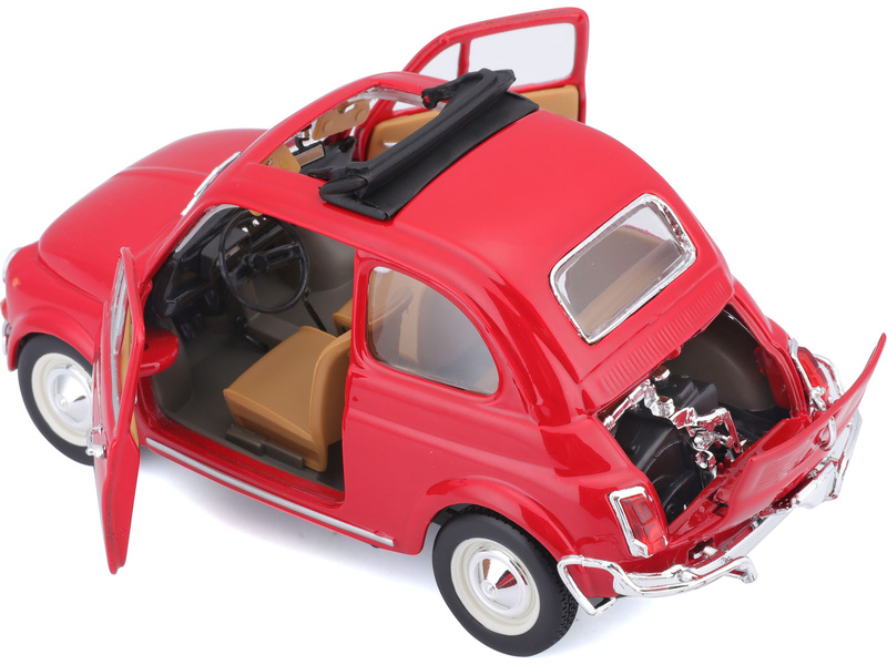 Bburago Fiat 500L 1968 1:24 červená
