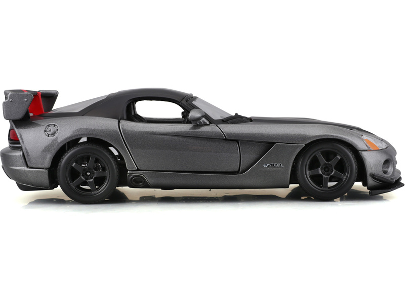 Bburago Dodge Viper SRT 10 ACR 1:24 šedá metalíza/matná černá