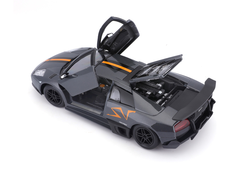 Bburago Lamborghini Murciélago LP 670-4 SV 1:24 China LE šedá metalíza